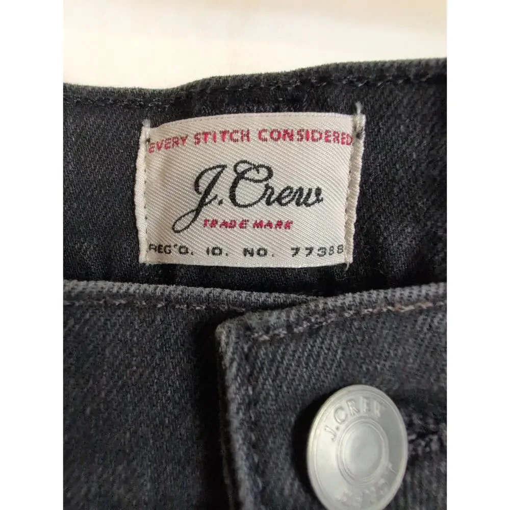 J.Crew Every Stitch Considered 770 Straight Jeans Size 30/30 Black Premium Retro